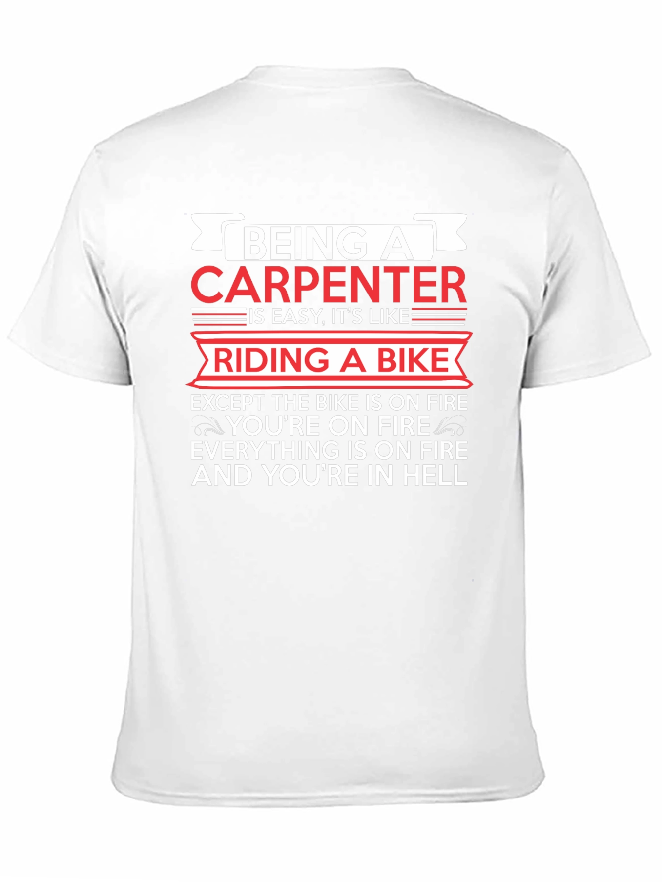 Black Carpenter's Humor Black T-Shirt view 11