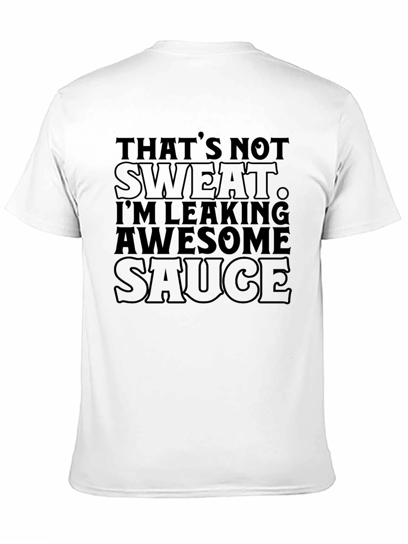 Black Awesome Sauce Tee - Humorous Graphic T-Shirt view 11