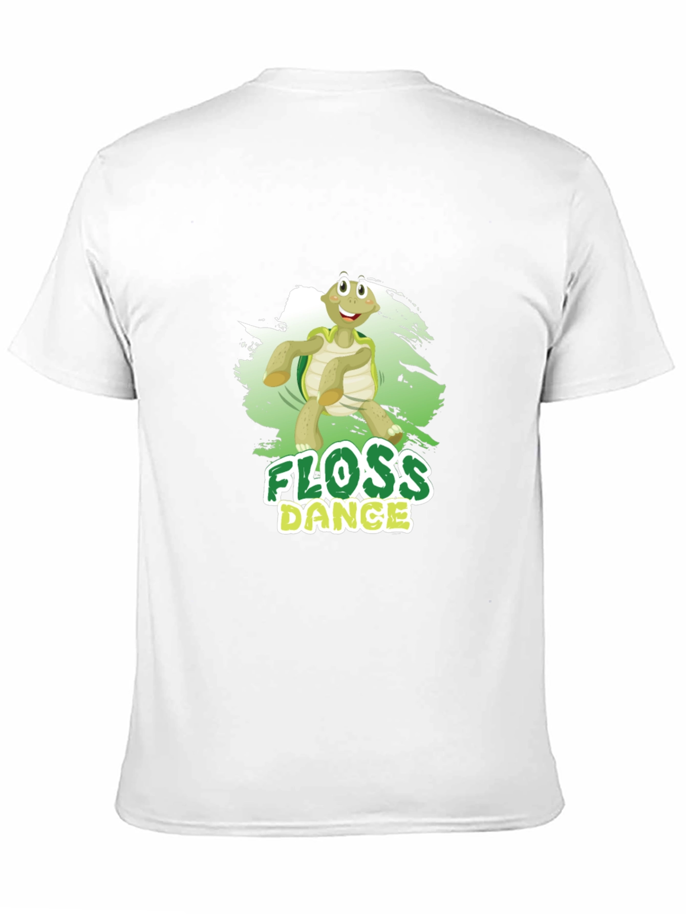 Black Floss Dance Turtle Black T-Shirt view 11