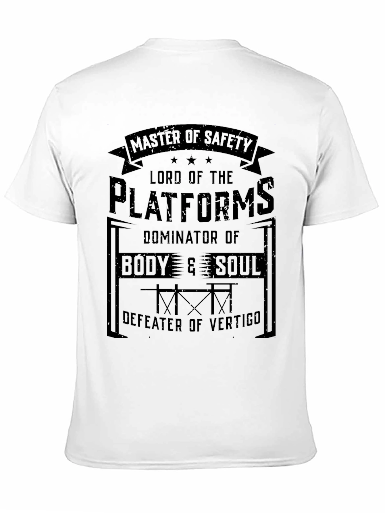 Black Master of Safety Tee: Platforms, Body & Soul view 11