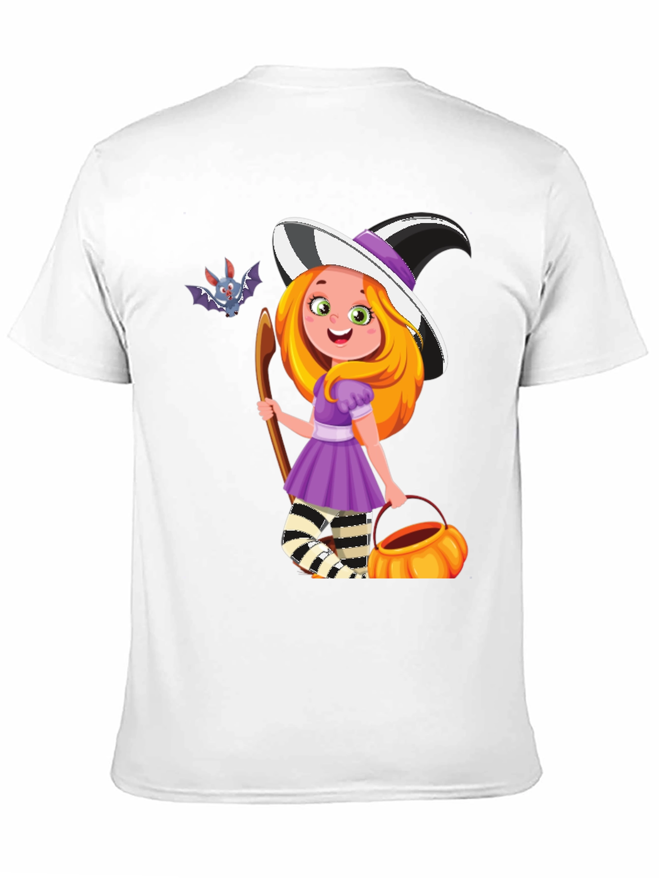 Black Halloween Witch Girl T-Shirt view 11