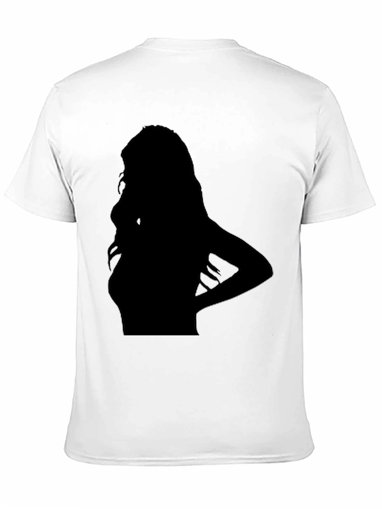 Black Silhouette Graphic Black T-Shirt view 11