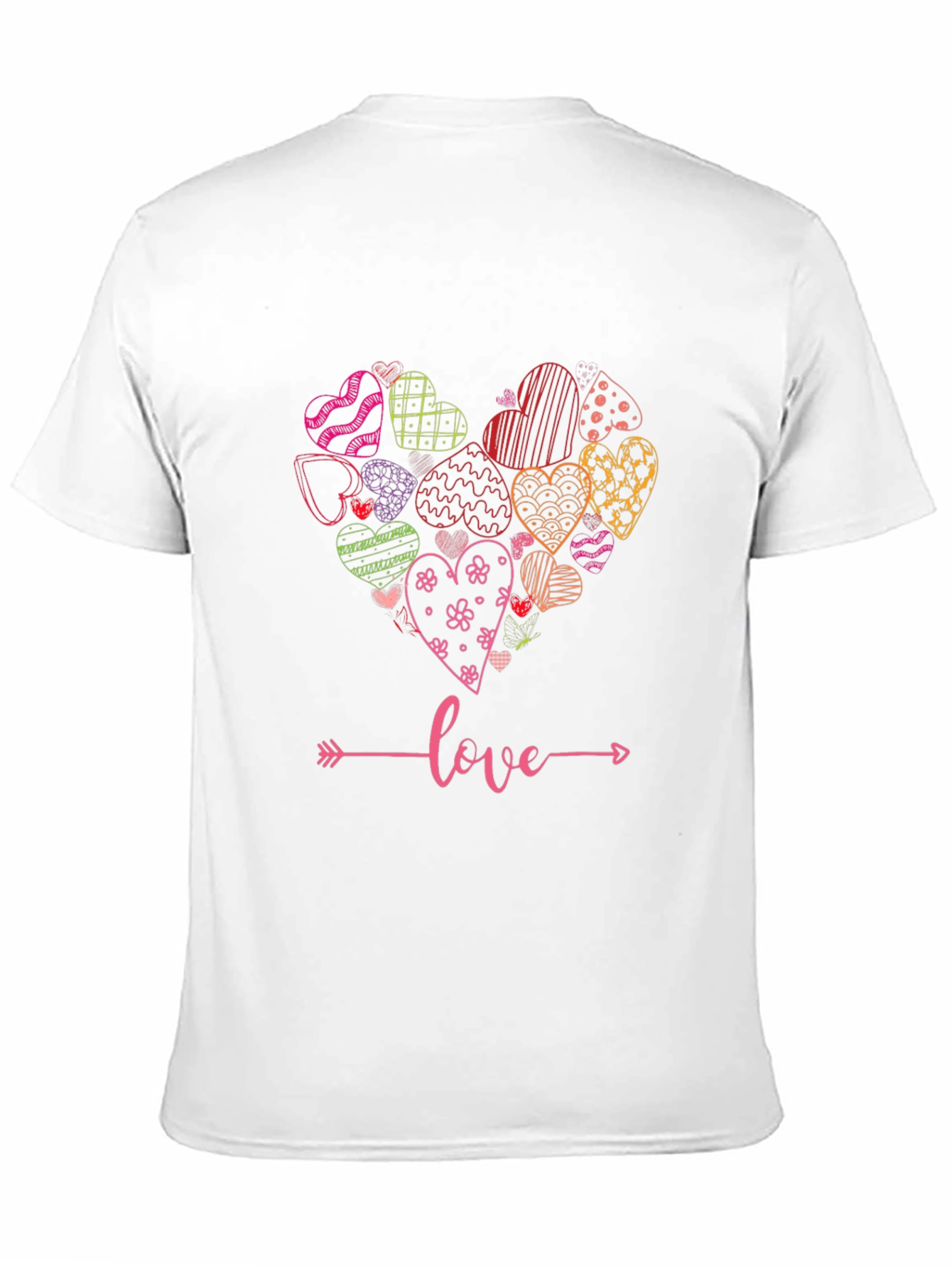 Black Heart Love Graphic Tee - Stylish Unisex T-Shirt view 11