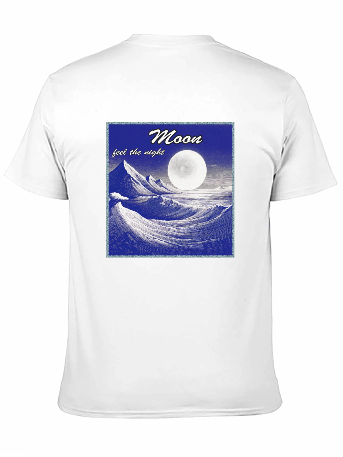 Black Moonlit Waves Graphic T-Shirt - Feel the Night! view 11
