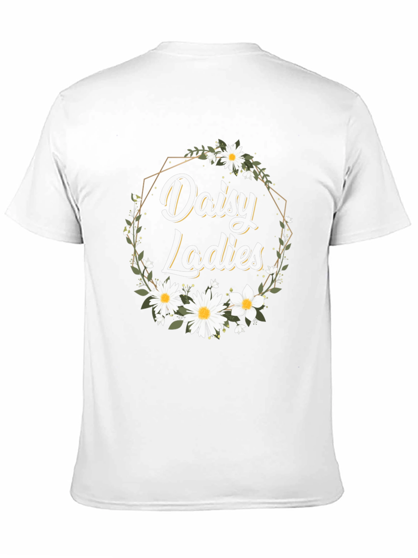 Black Daisy Ladies Graphic Tee - Floral Print view 11