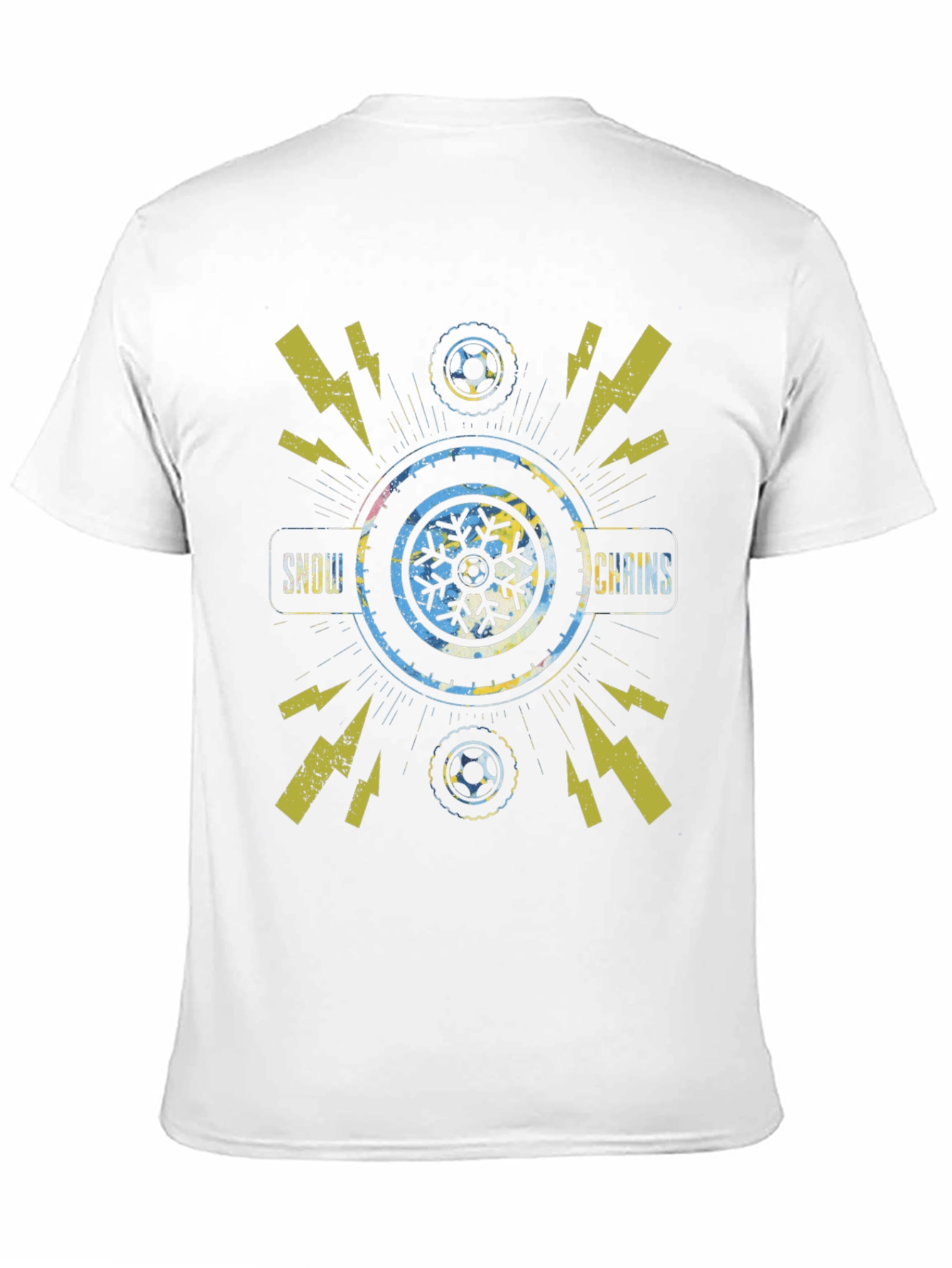 Black Snow Chains Graphic T-Shirt view 11