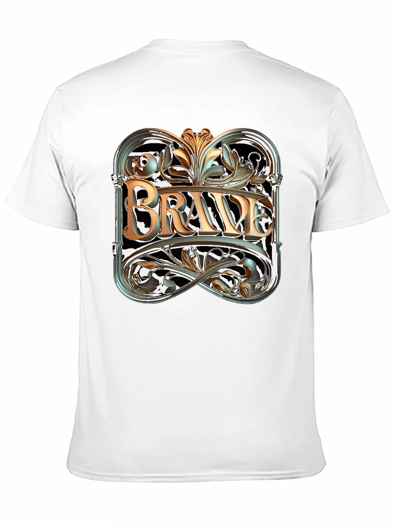 Black Brave Graphic Tee - Black Cotton Blend view 11