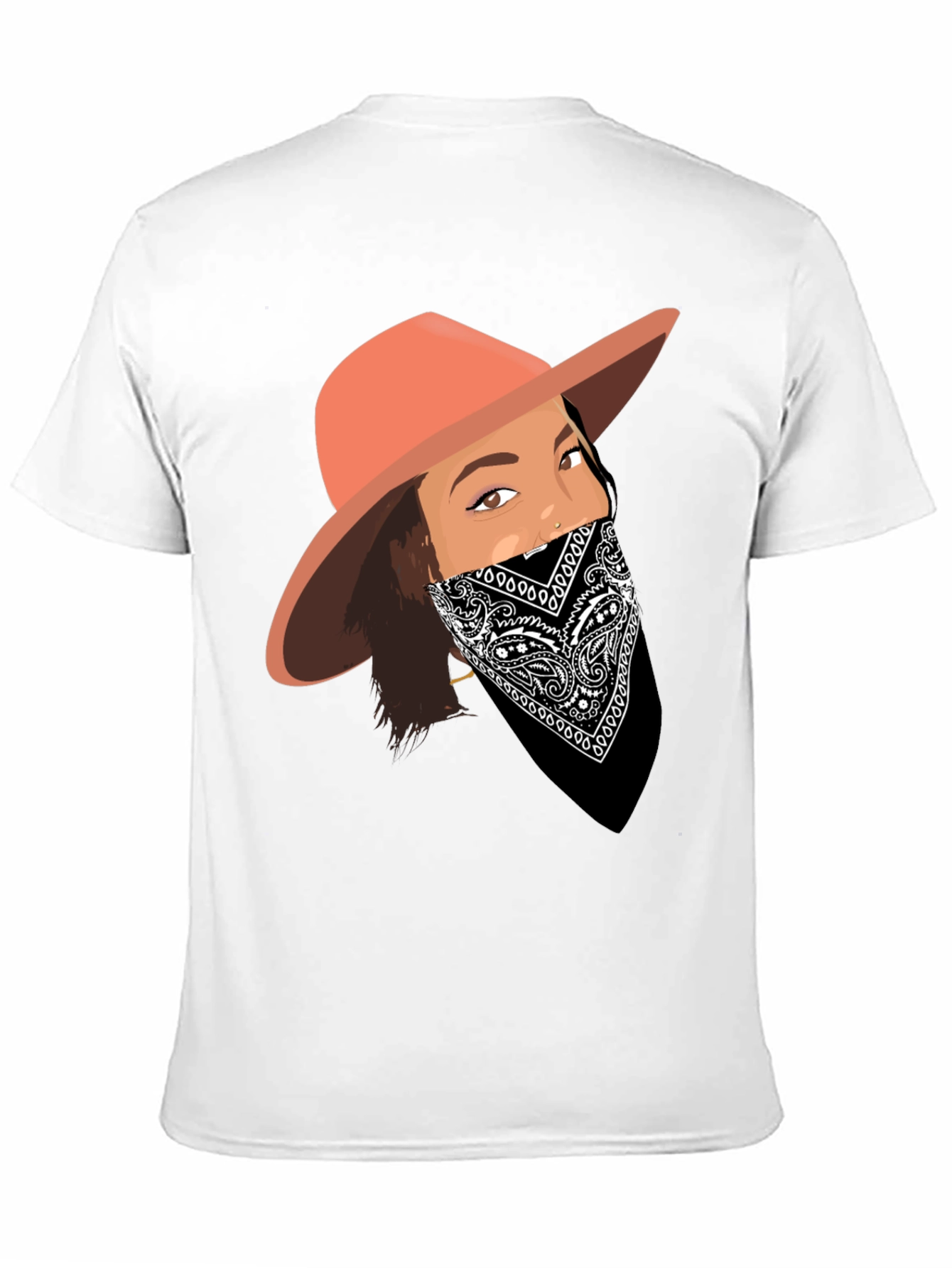 Black Bandana Girl Graphic Tee view 11