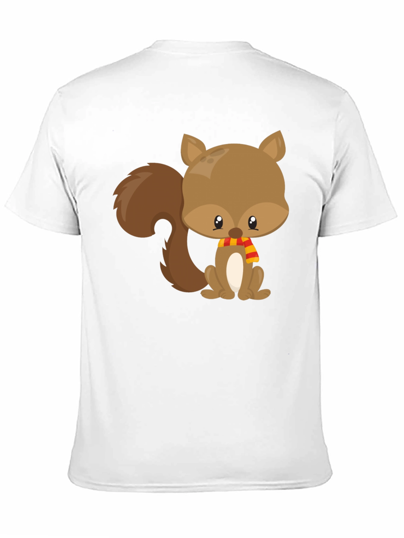 Black Cute Squirrel Black T-Shirt view 11