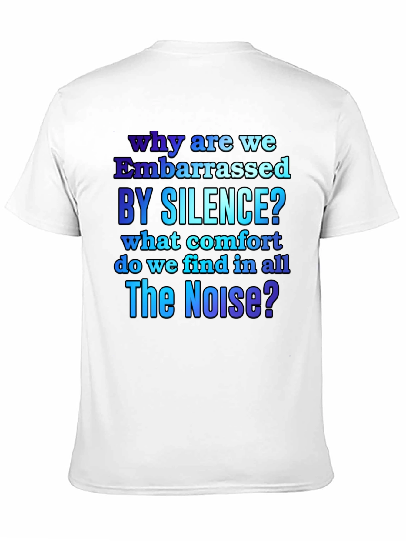 Black Embarrassed by Silence Graphic T-Shirt view 11