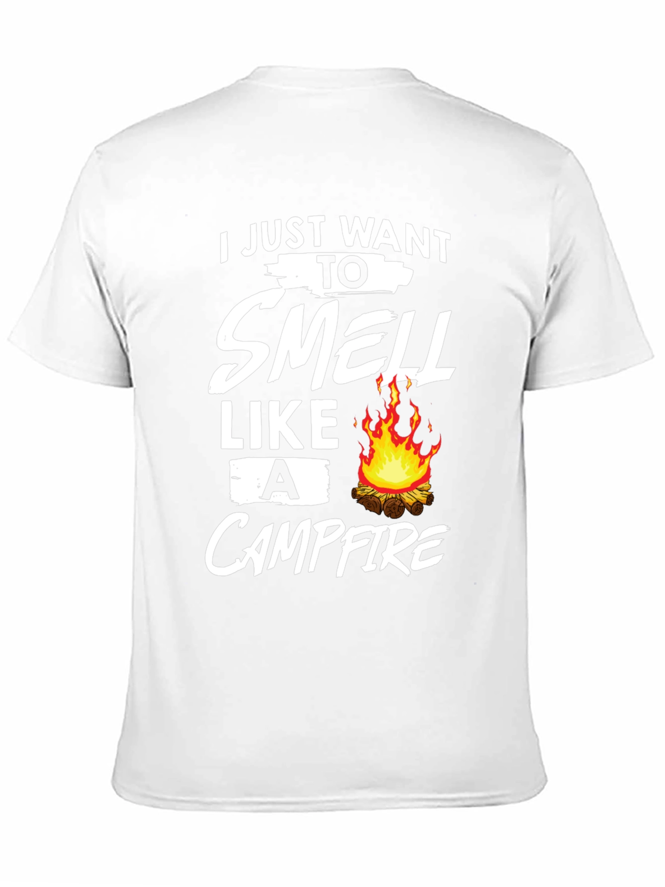 Black Campfire Smell T-Shirt: Cozy Outdoor Adventure view 11