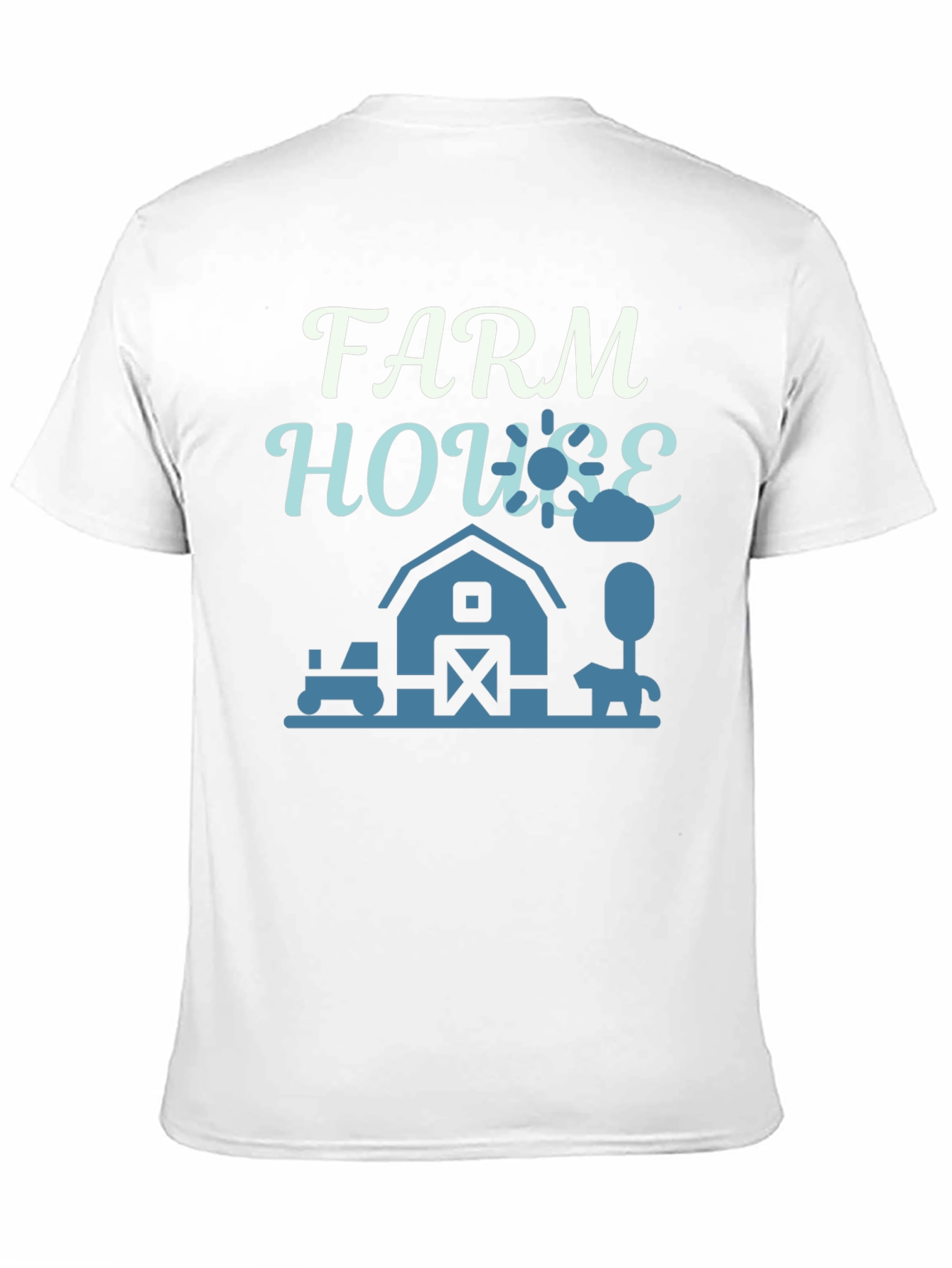 Black Farm House Graphic Tee - Black Cotton T-Shirt view 11