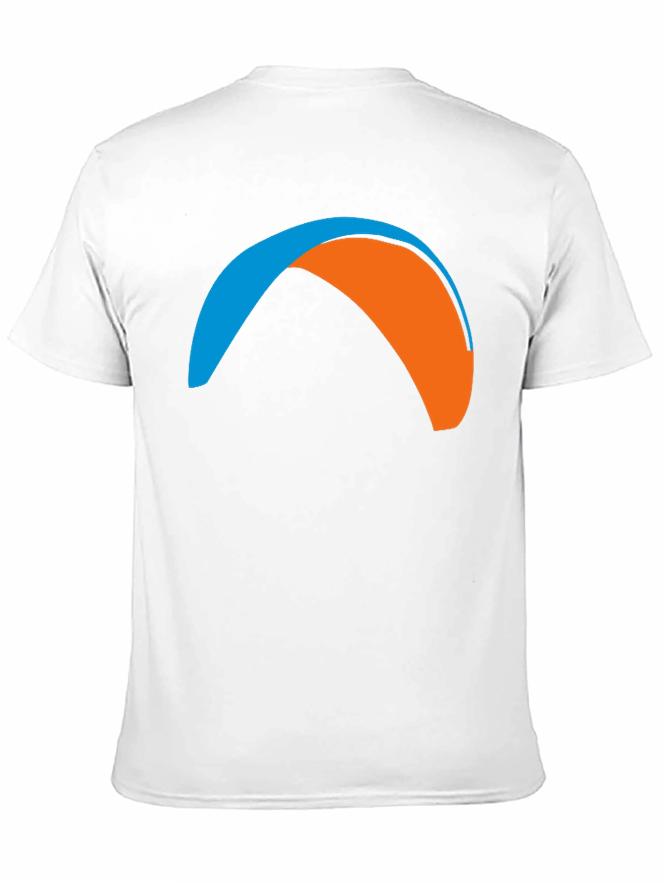 Black Paragliding Graphic Tee - Black Crew Neck T-Shirt view 11