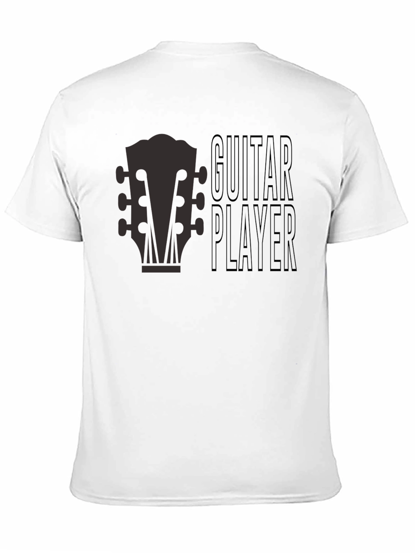 Black Guitar Player Graphic Tee - Musician's T-Shirt view 11