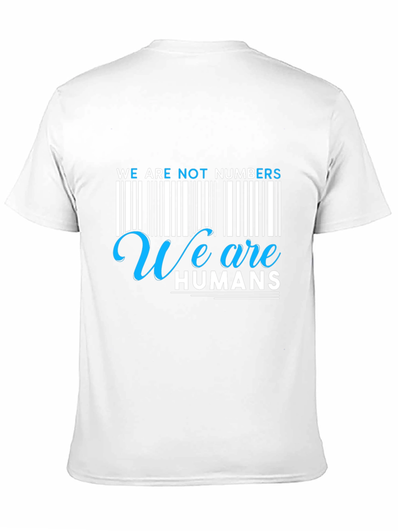 Black We Are Not Numbers, We Are Humans Graphic Tee view 11
