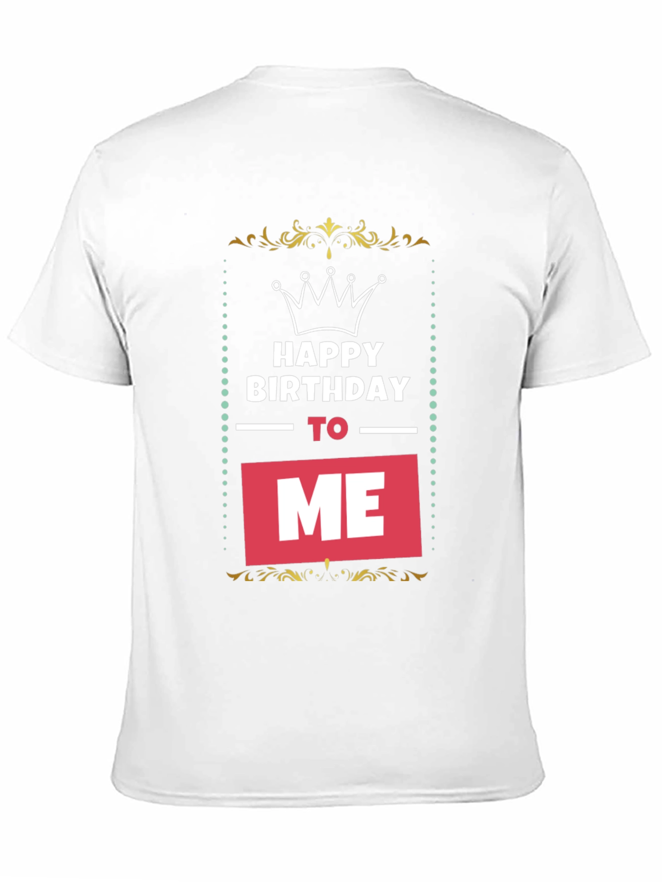 Black Happy Birthday To Me T-Shirt - Black view 11