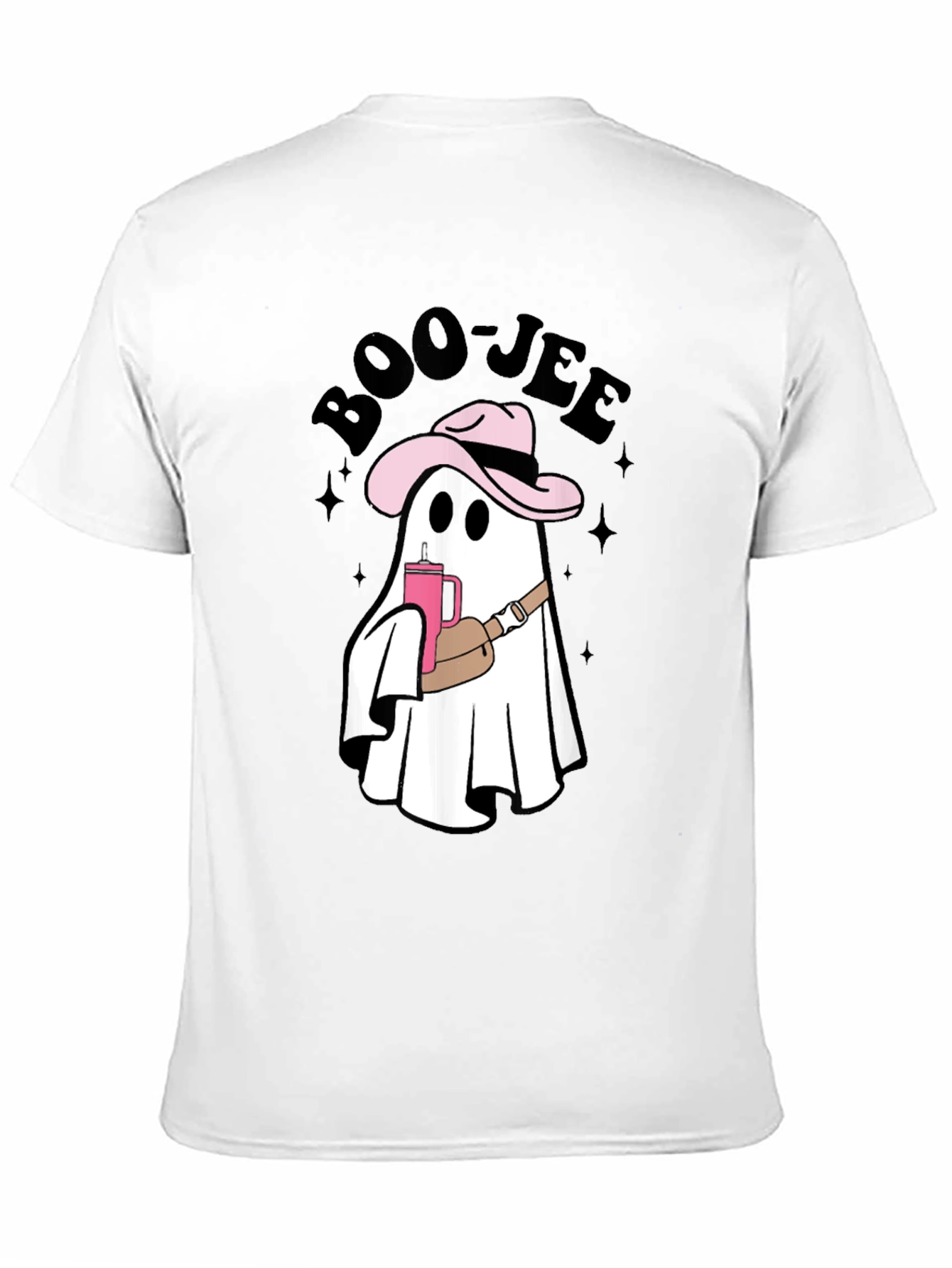 Black Boo-jee Cowboy Ghost T-Shirt - Spooky Chic Style view 11