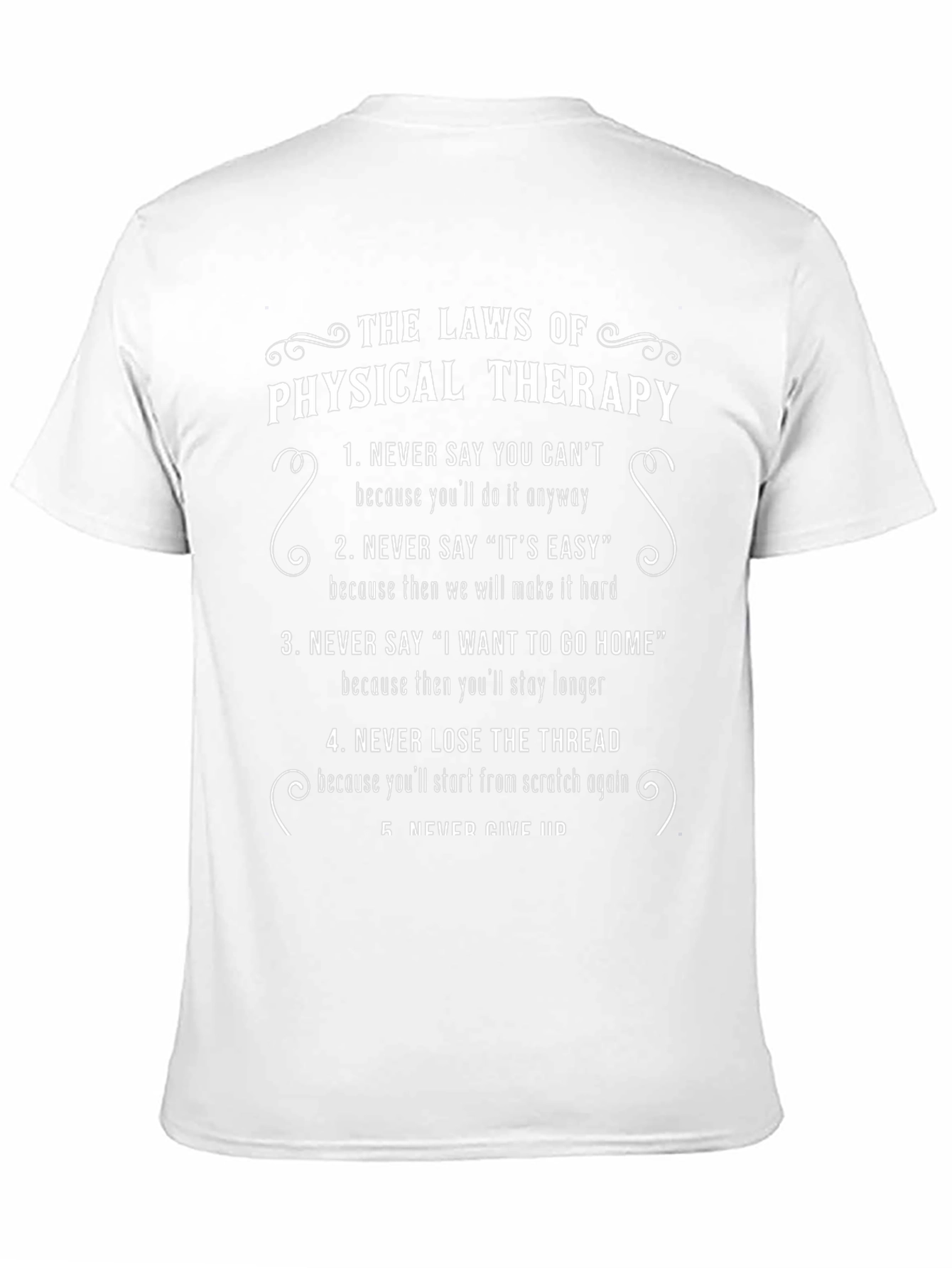 Black The Laws of Physical Therapy Graphic T-Shirt view 11