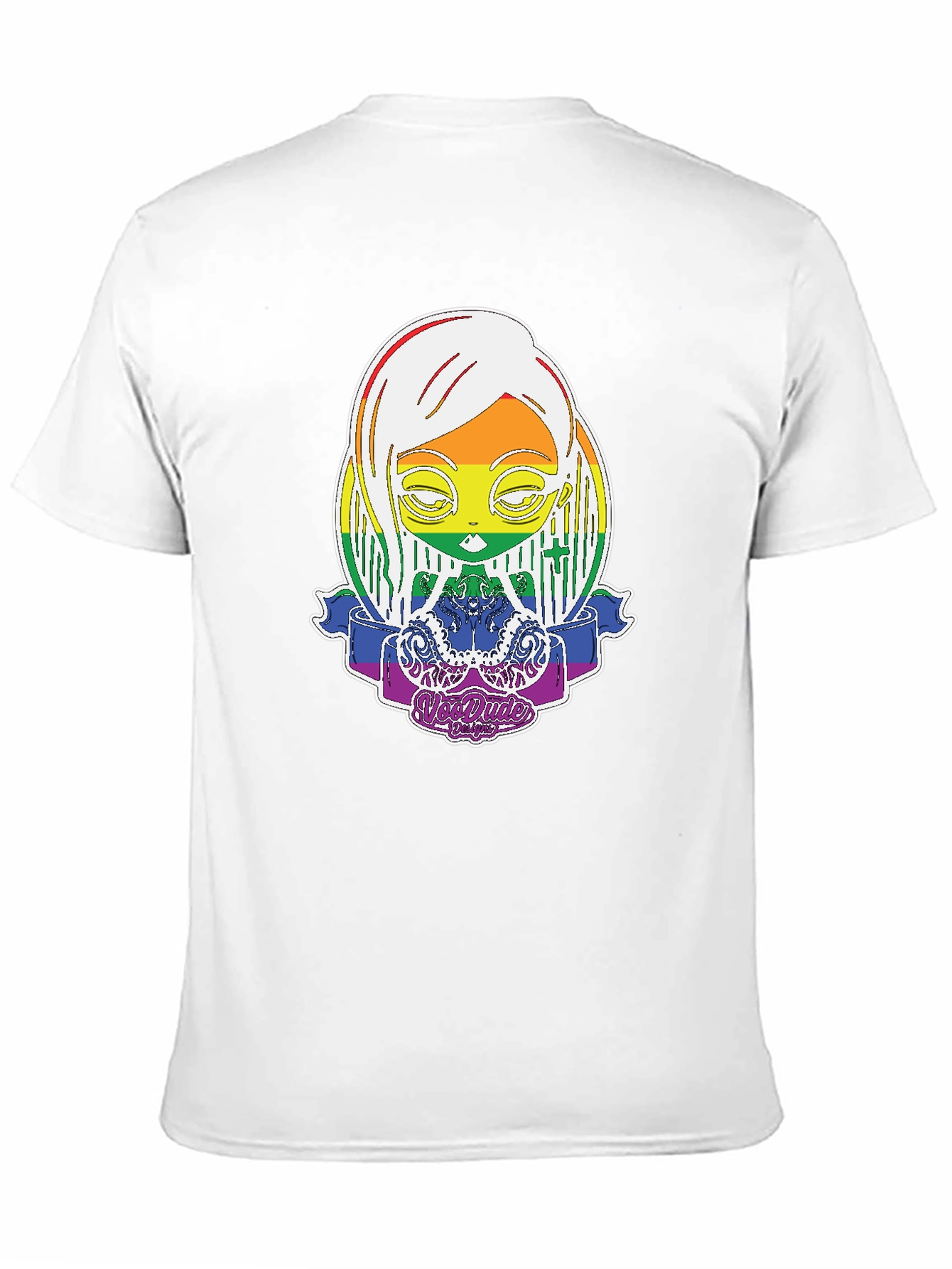 Black Rainbow Character Graphic Tee view 11