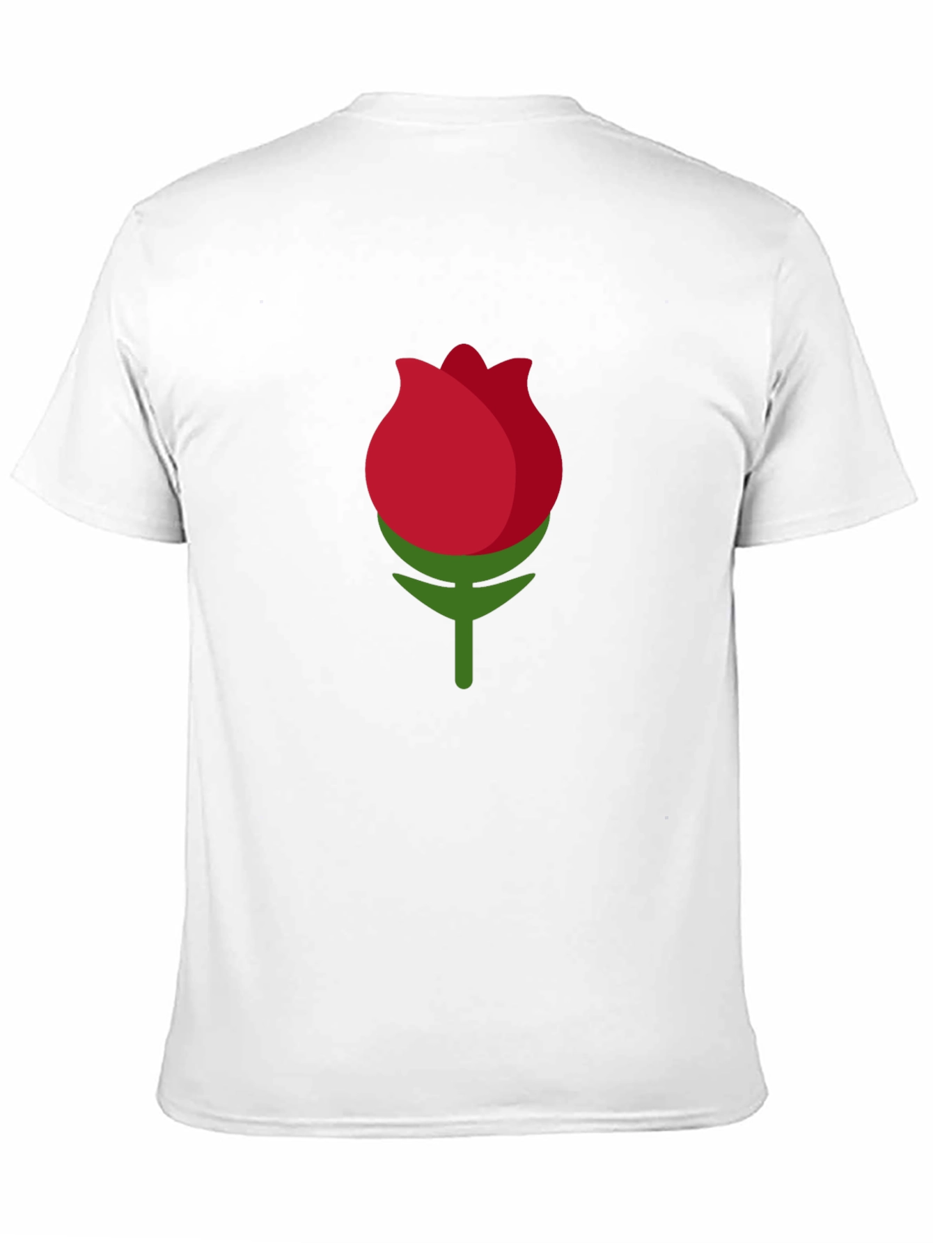 Black Black T-shirt with Rose Bud Graphic view 11