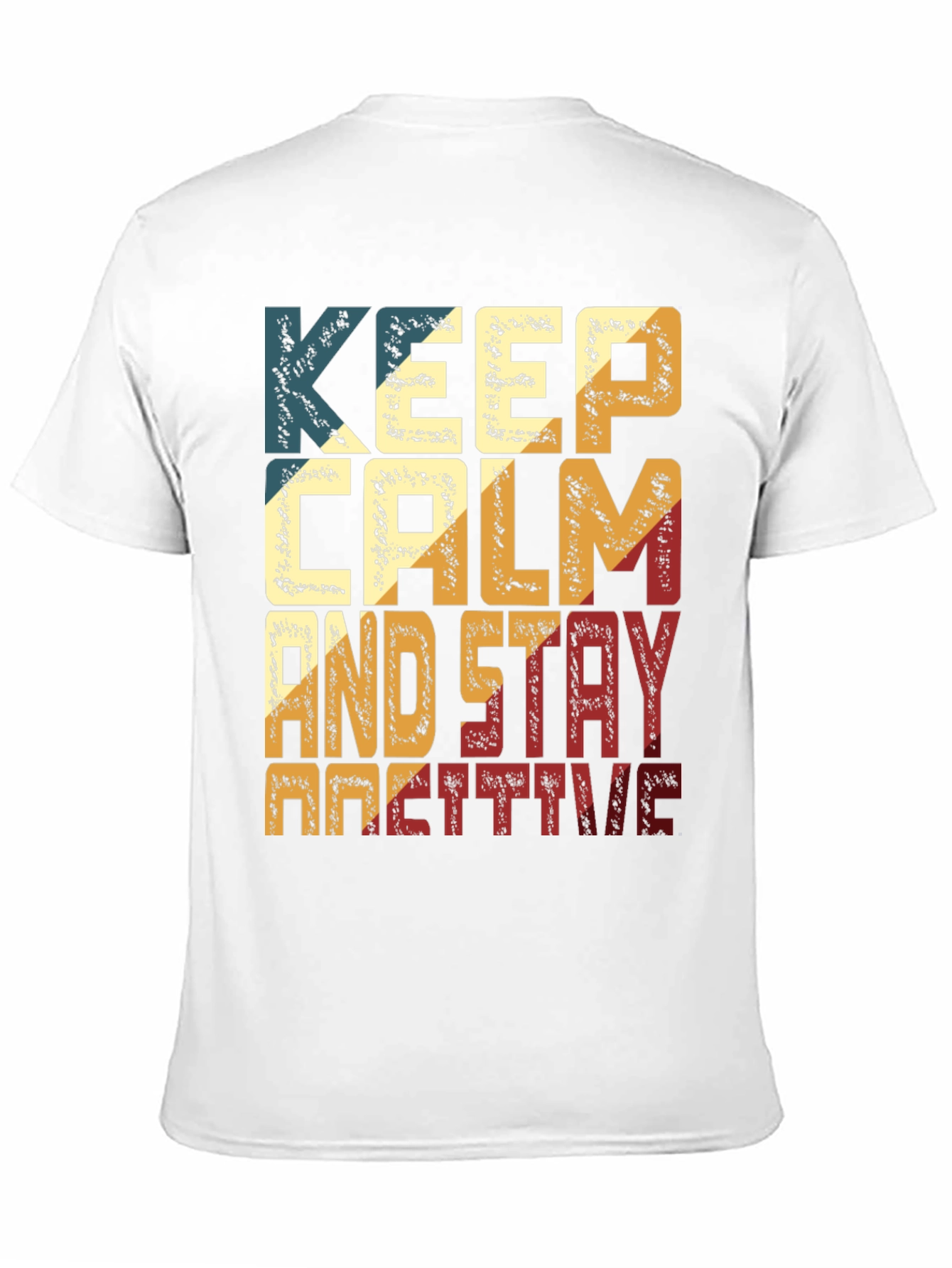 Black Keep Calm And Stay Positive Graphic Tee view 11