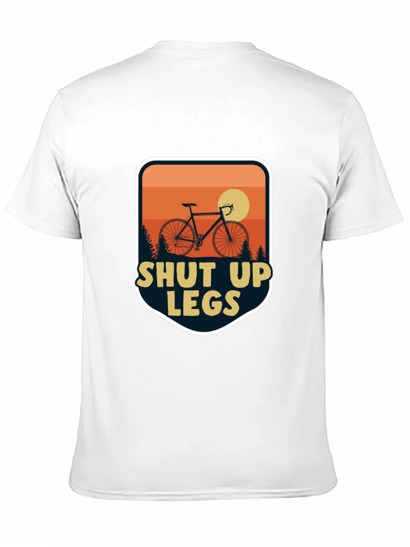 Black Shut Up Legs Cycling T-Shirt view 11