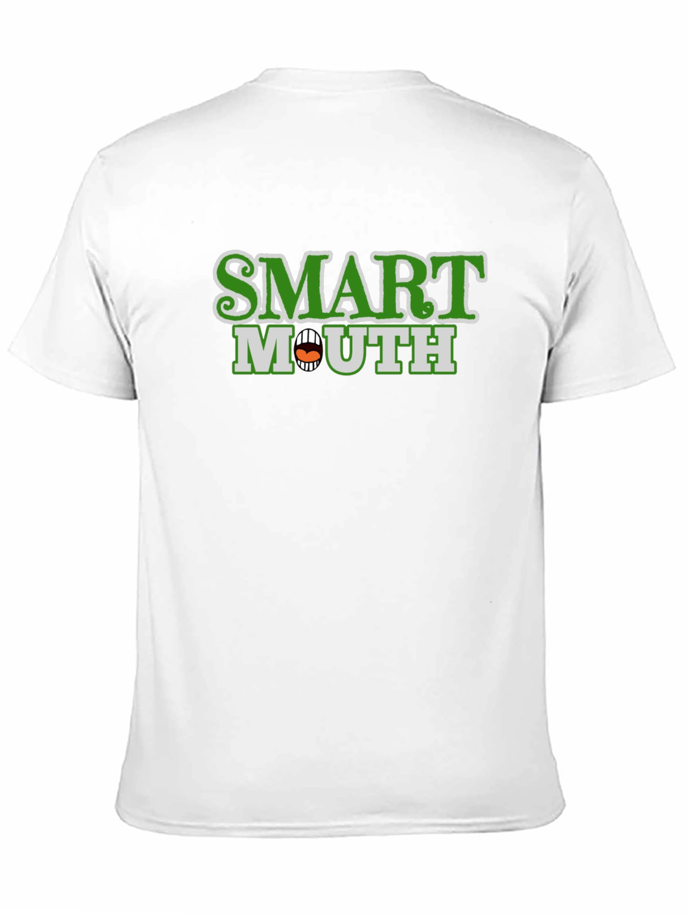 Black Smart Mouth Graphic Tee - Quirky Black T-Shirt view 11