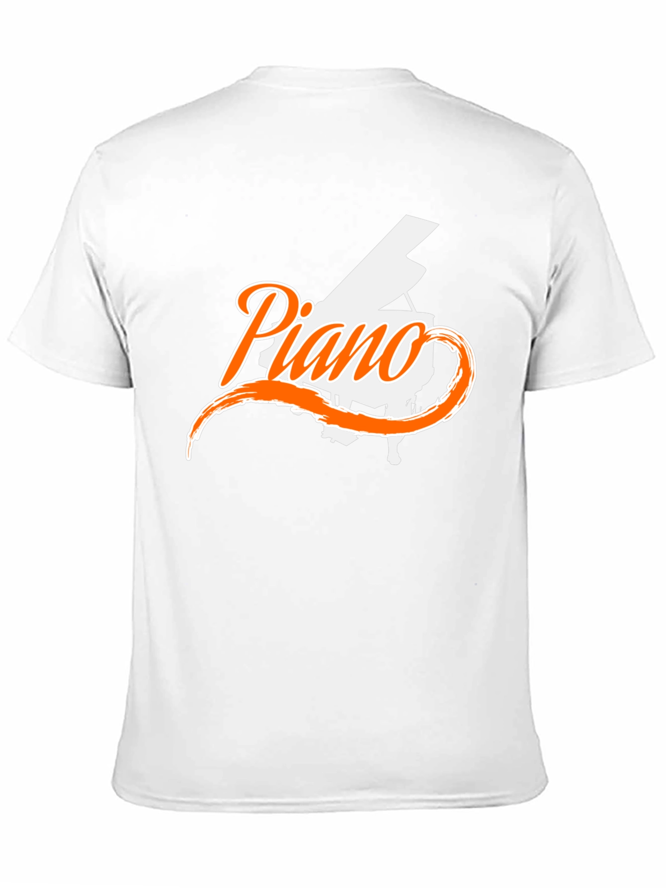 Black Piano Graphic Black T-Shirt view 11