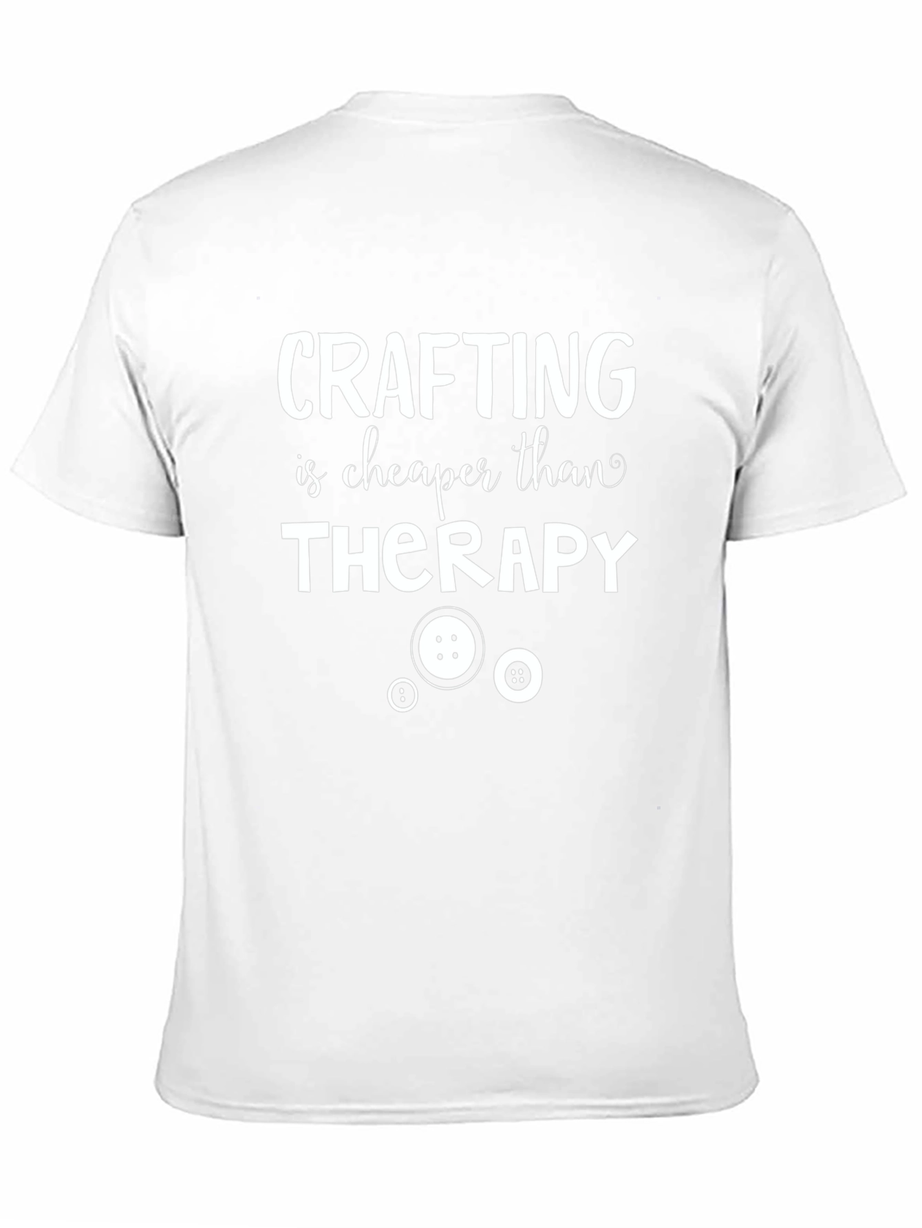 Black Crafting is Cheaper Than Therapy Graphic Tee view 11