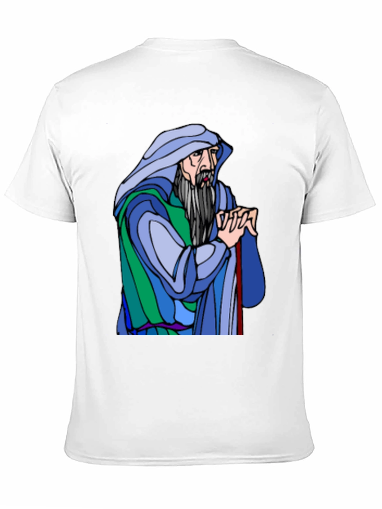 Black Wizard Graphic Tee - Black Cotton Blend Shirt view 11