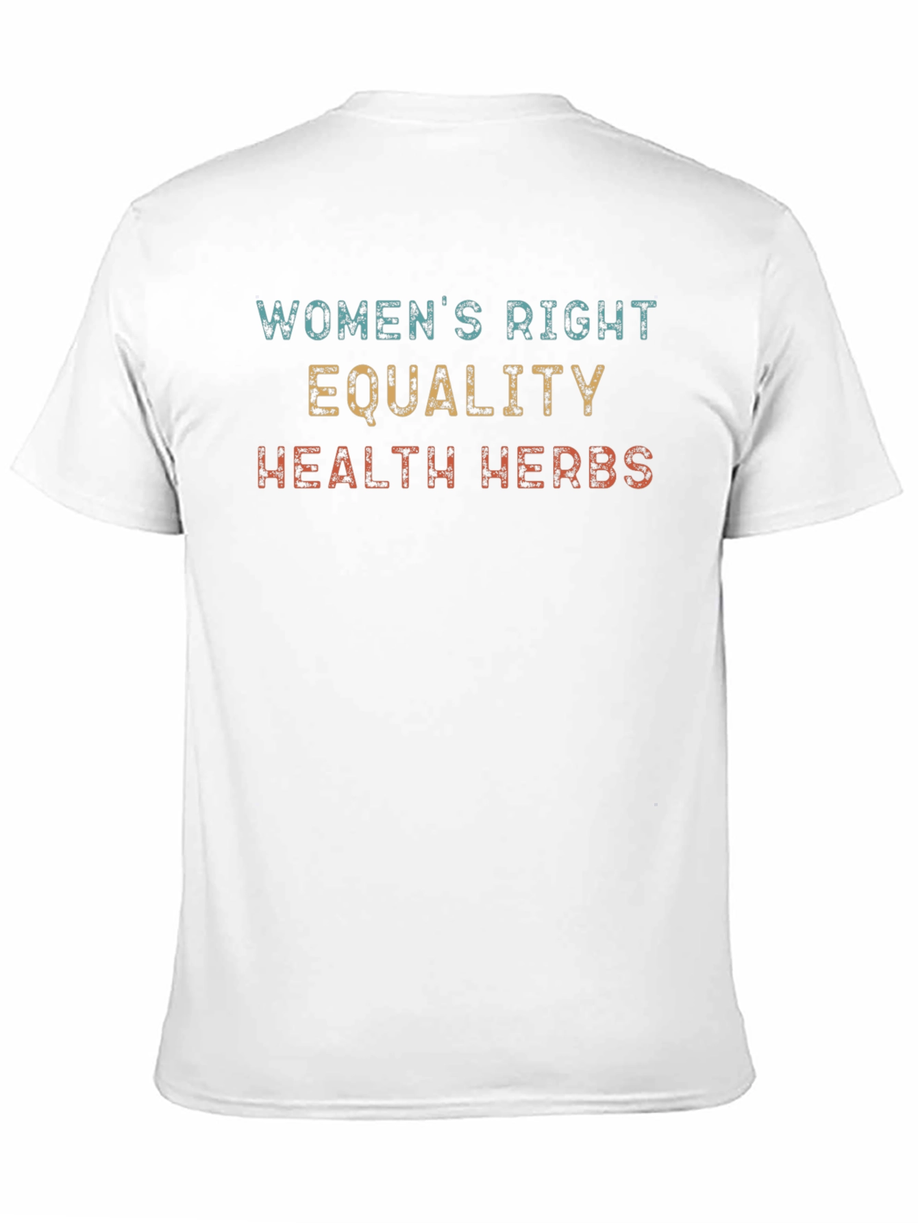 Black Women's Rights, Equality, Health, Herbs Black T-Shirt view 11