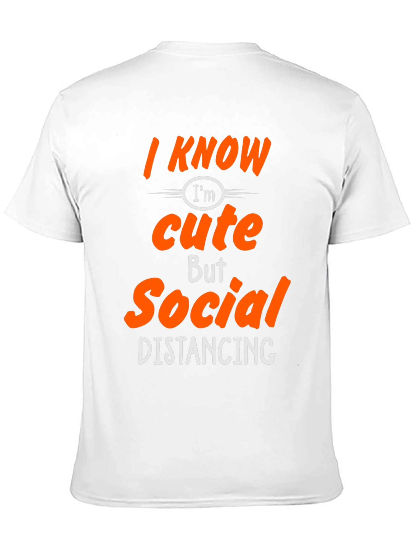 Black Funny Social Distancing Graphic Tee Shirt view 11