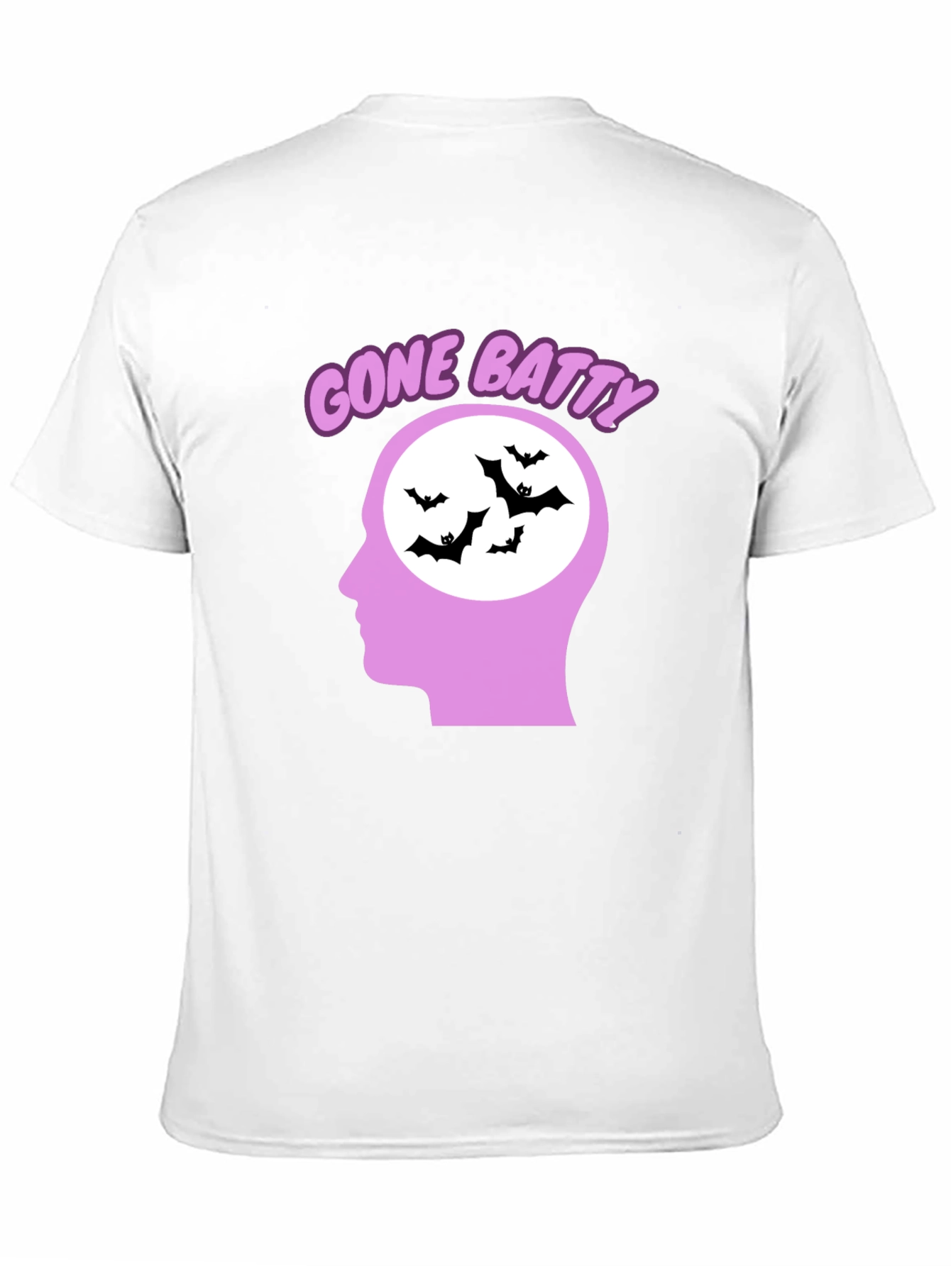 Black Gone Batty Graphic Tee - Quirky Halloween Shirt view 11