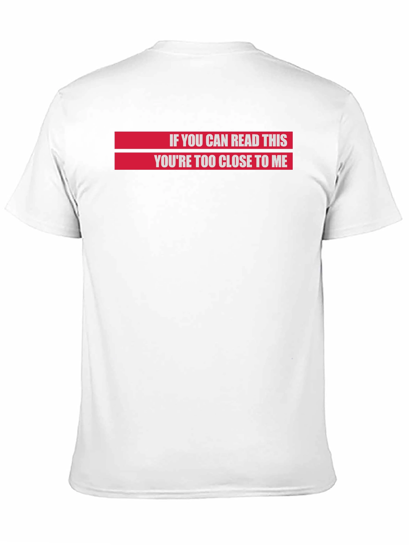 Black Funny Slogan T-Shirt - If You Can Read This You're Too Close view 11