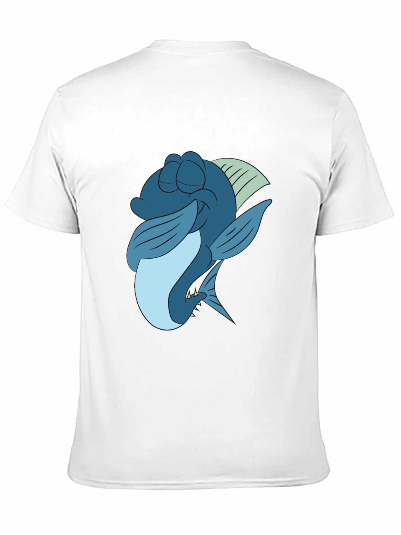 Cartoon Fish Graphic Tee - 11