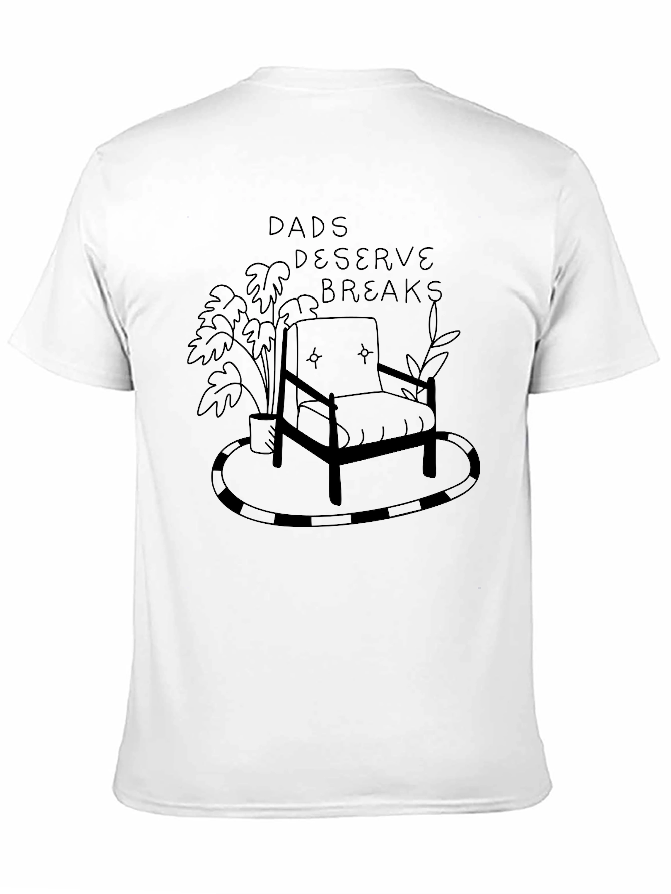 Black Dads Deserve Breaks Graphic Tee - Relax in Style view 11