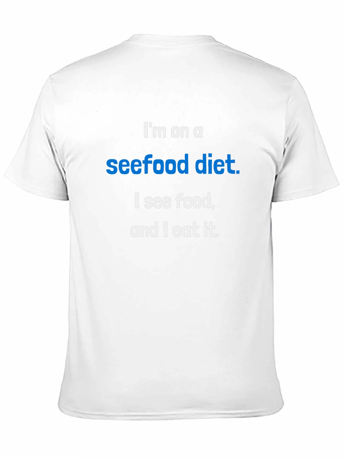 Black Seefood Diet T-Shirt - Funny Foodie Tee view 11