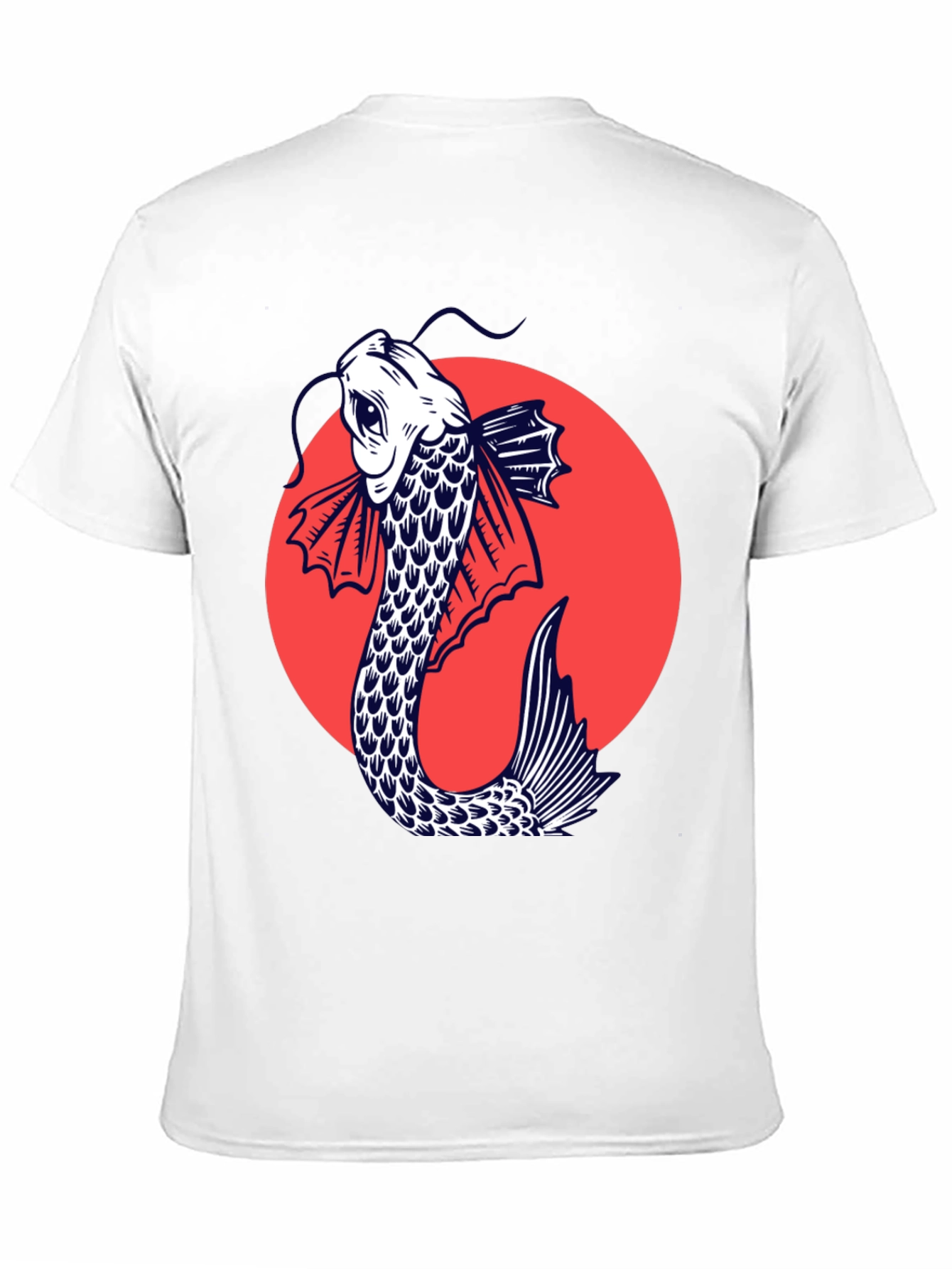 Black Koi Fish Graphic Tee - Stylish Japanese Art Shirt view 11