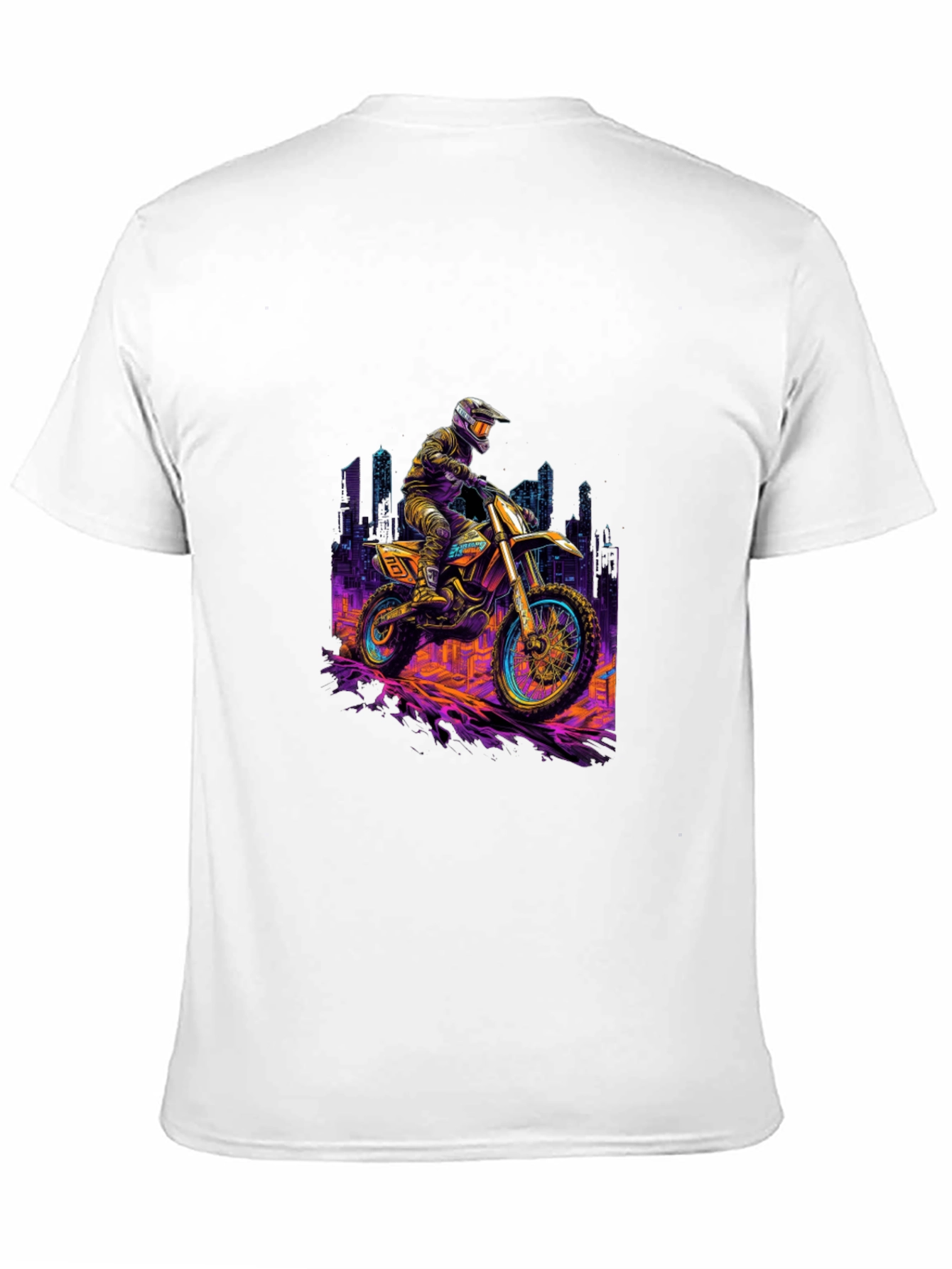 Black Motorcycle Ride T-Shirt - Black Cotton Blend view 11