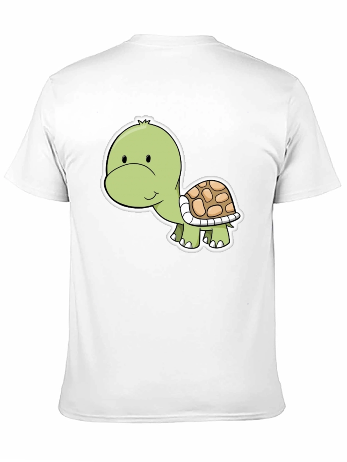 Black Cute Turtle Graphic Tee - Soft Cotton Blend view 11