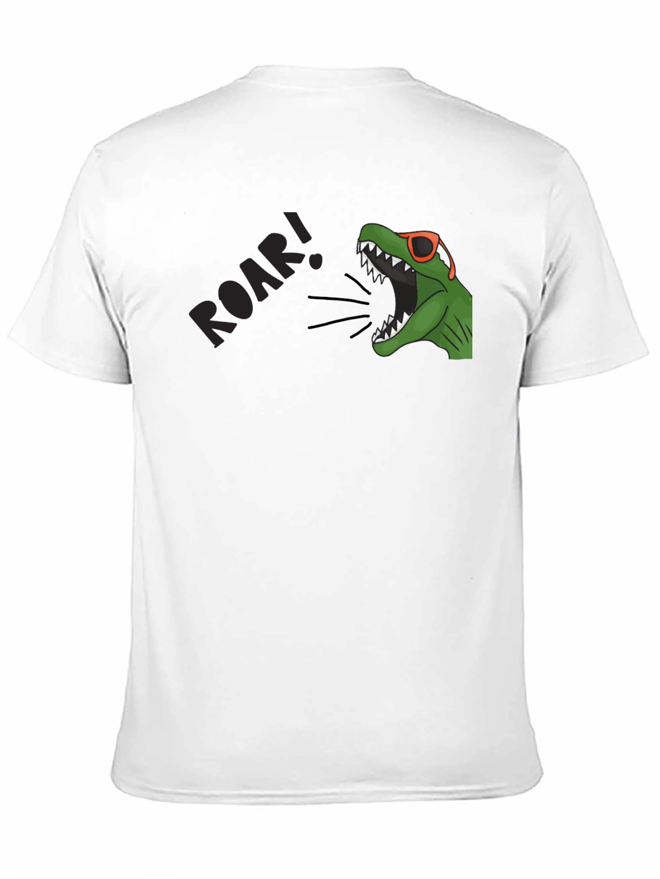 Black Roaring Dino T-Shirt view 11