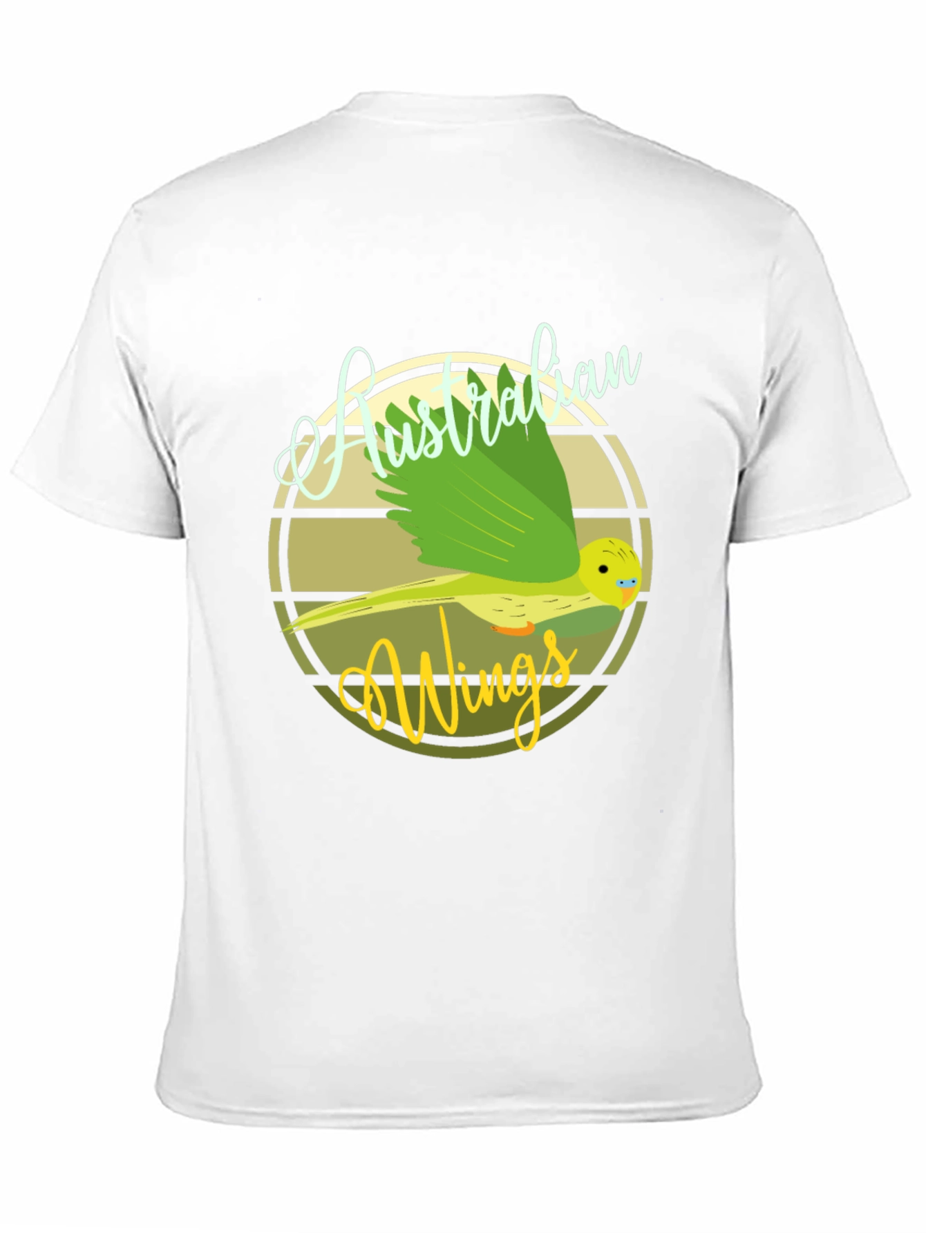 Black Australian Wings Graphic Tee - Bird Lover's T-Shirt view 11