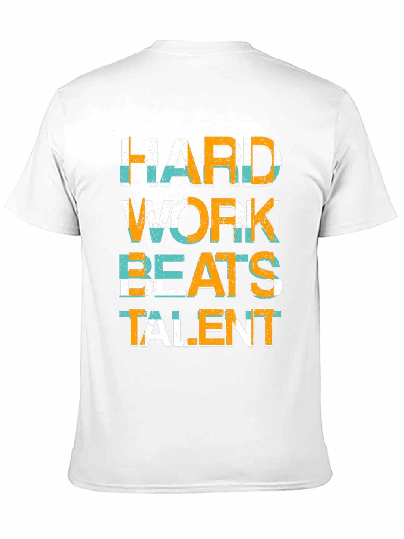 Black Hard Work Beats Talent Graphic Tee view 11