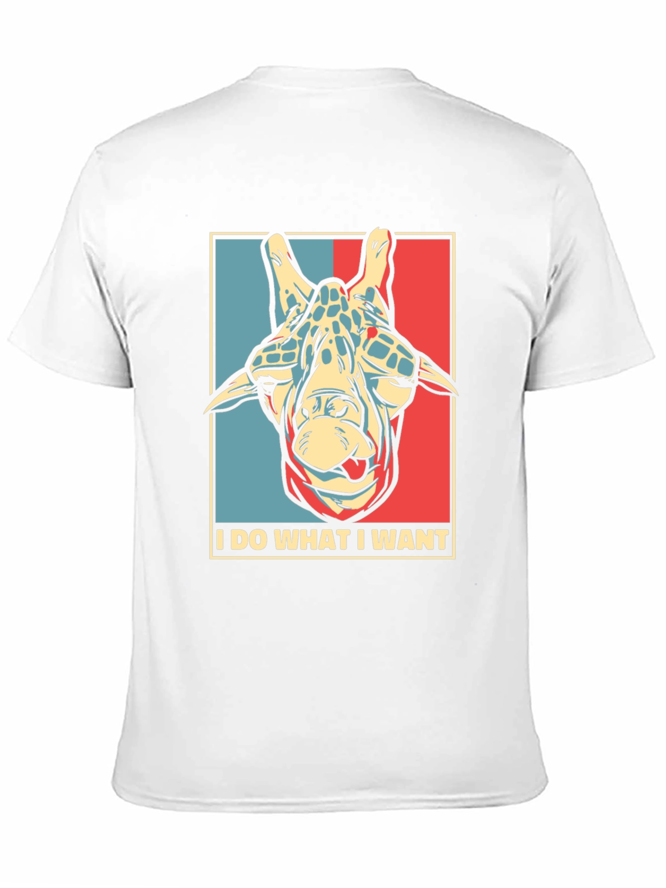 Black I DO WHAT I WANT Giraffe T-Shirt view 11