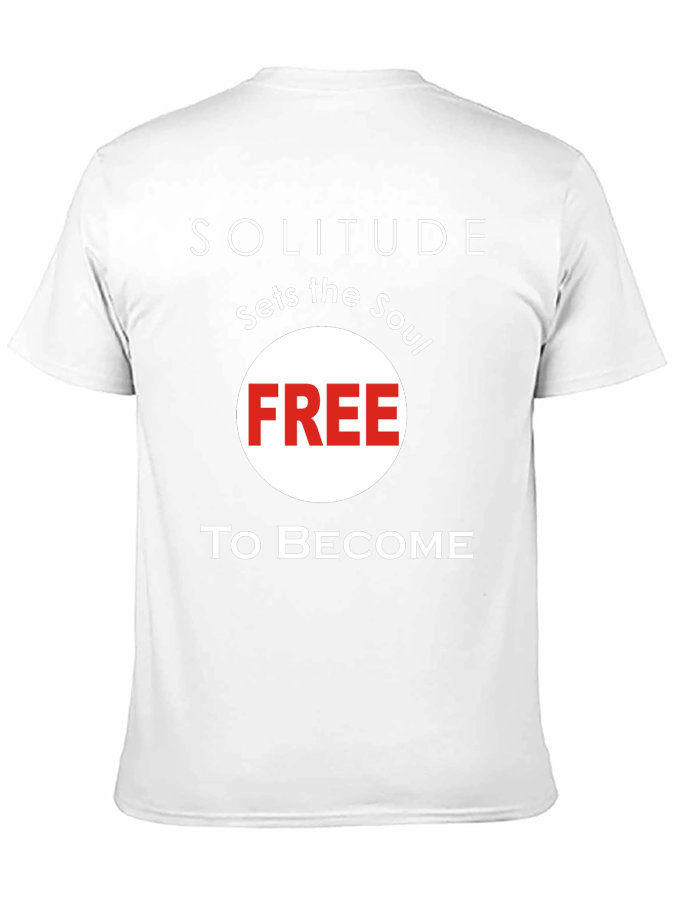 Black Solitude Sets the Soul Free T-Shirt - Stylish Unisex Tee view 11