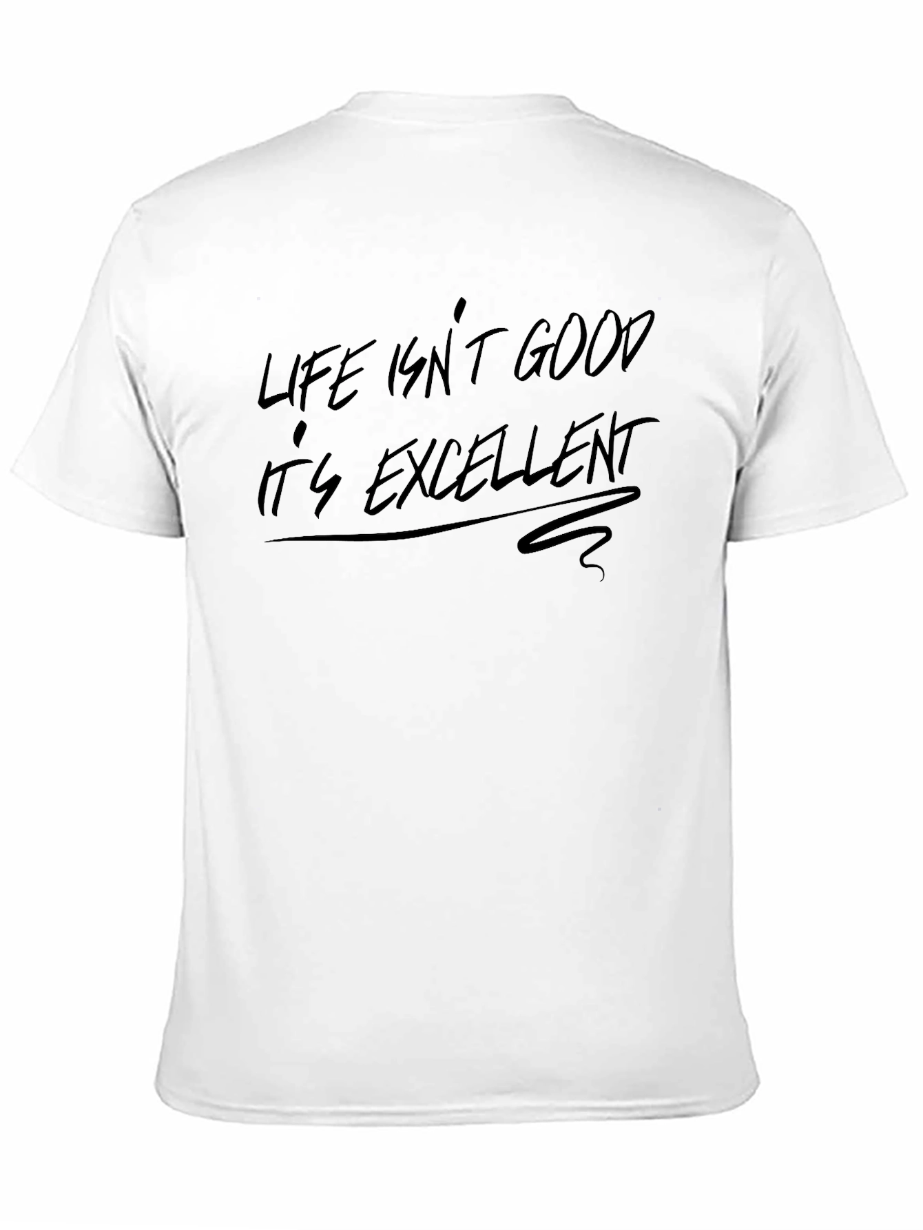Black Life Isn't Good Tee - Excellent Graphic Print view 11