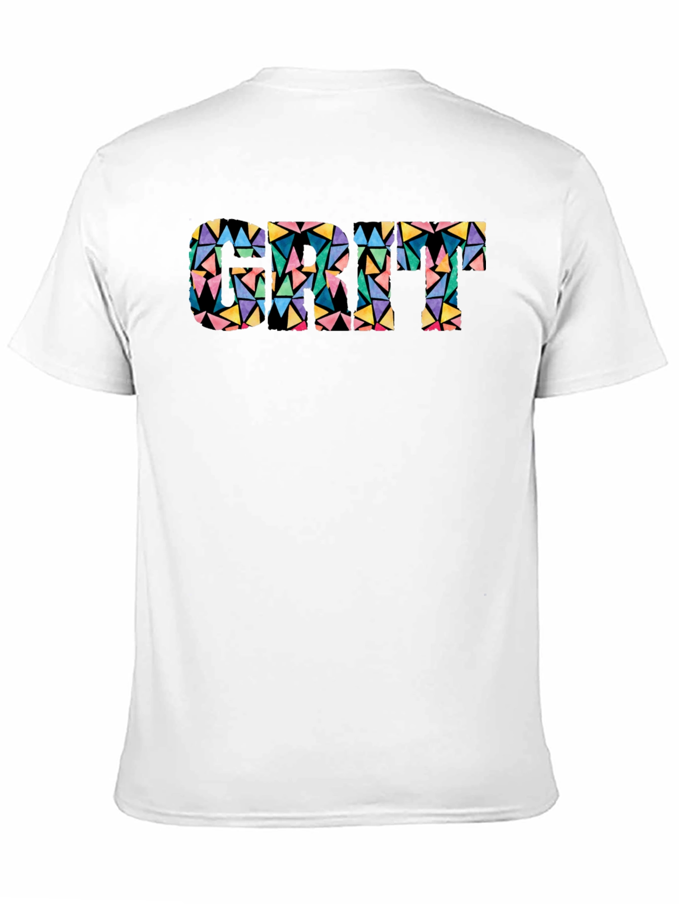 Black Geometric Cat T-Shirt - Modern Art Style view 11