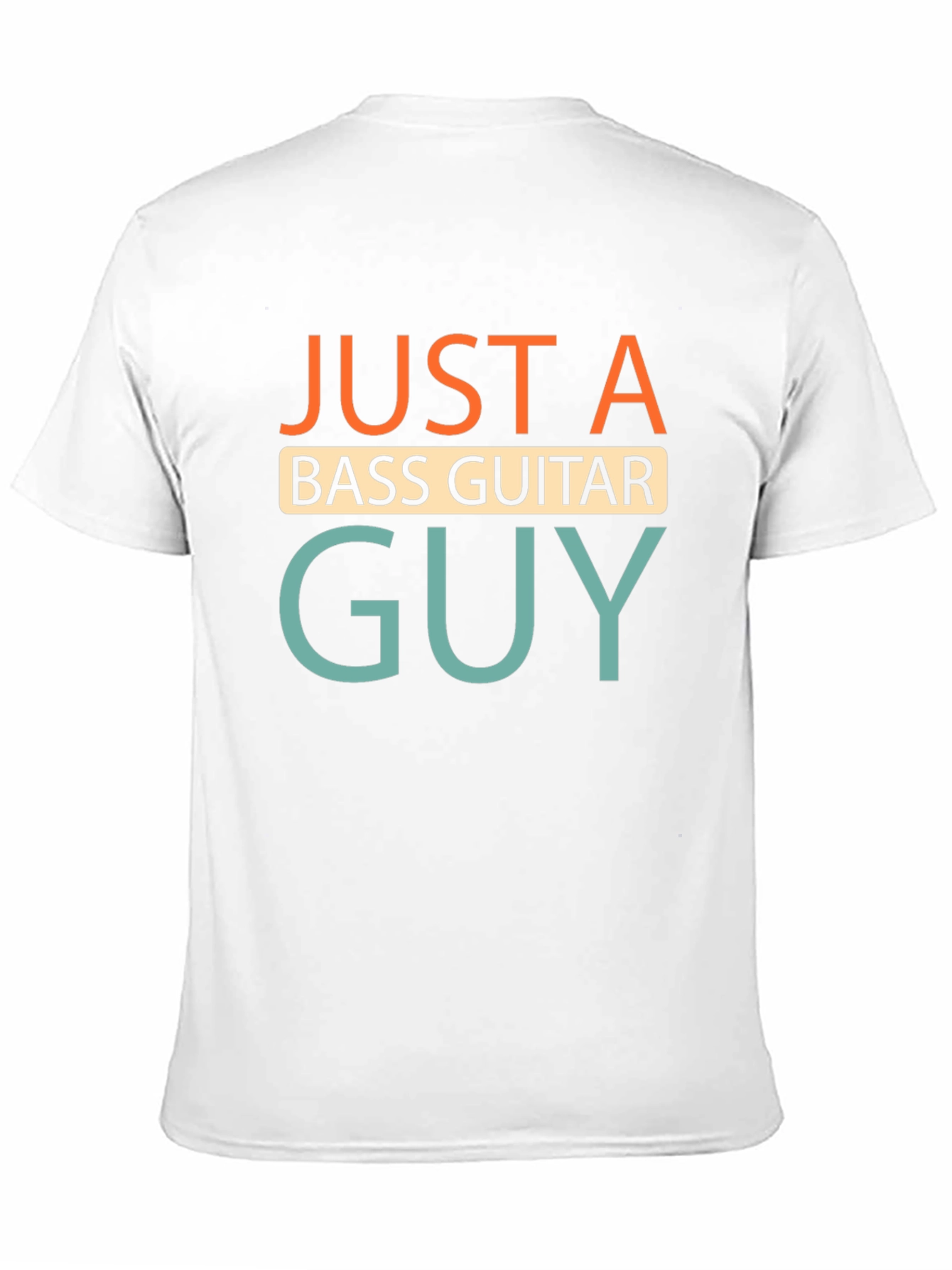 Black Just A Bass Guitar Guy T-Shirt - Black view 11