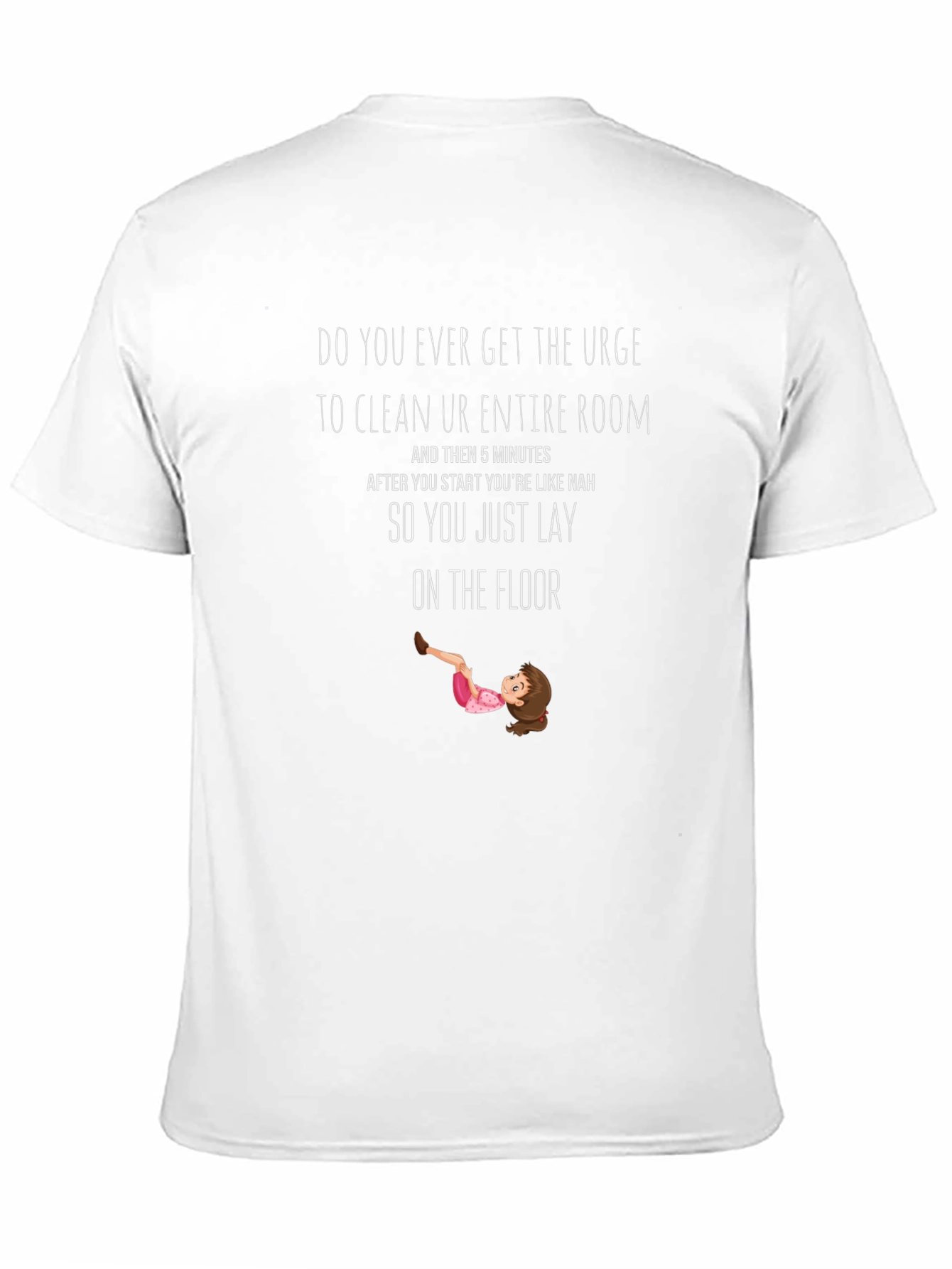 Black Funny Cleaning Urge T-Shirt view 11