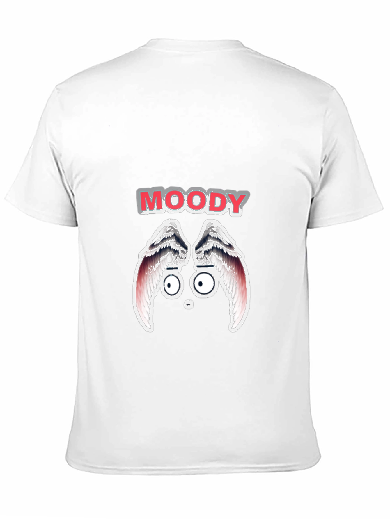 Black Moody Graphic Print Men's Black T-Shirt view 11